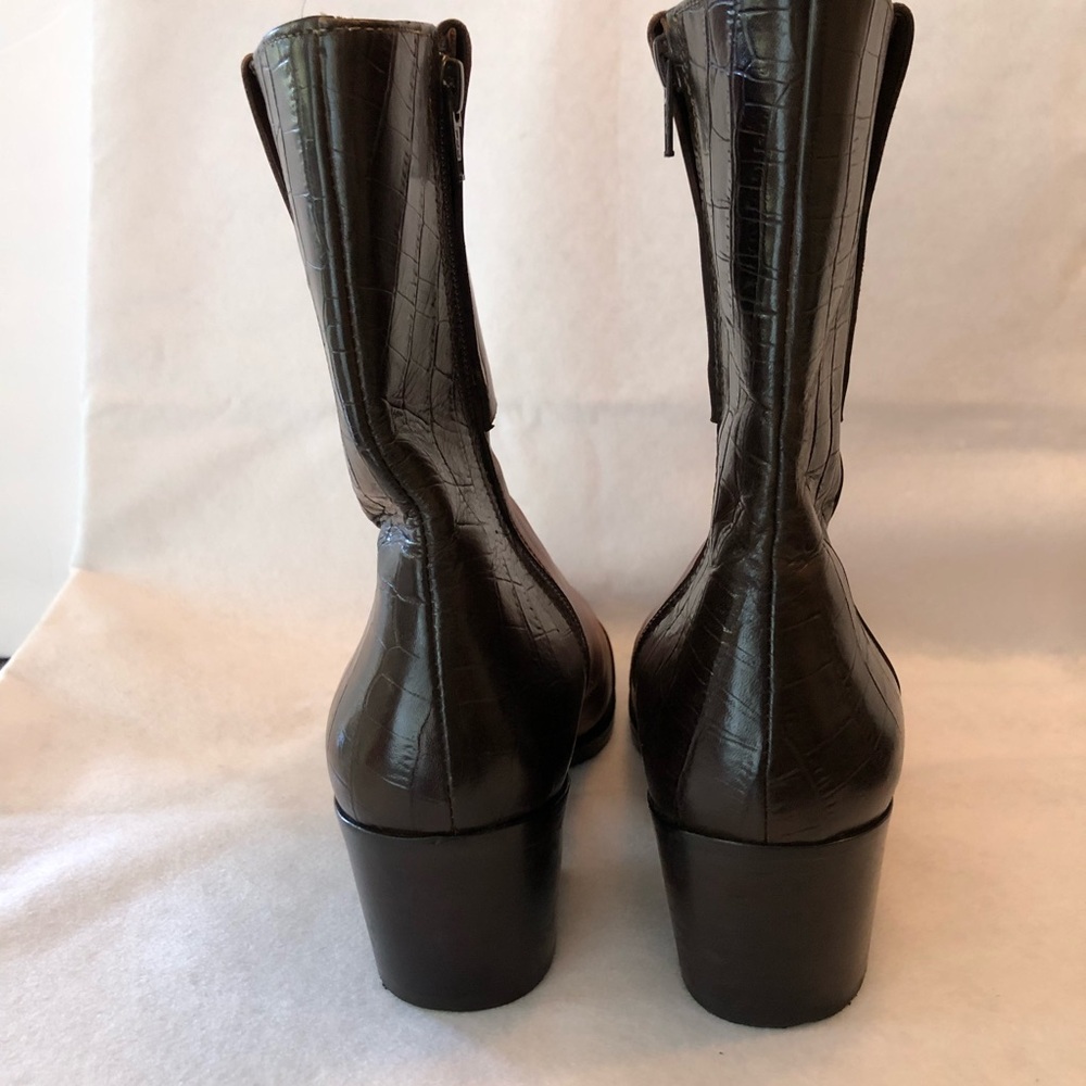 Gorgeous Italian Designer~ Leather Boots by Luigi Spago ~  US 7.5 ~ Europe EU 38 - Picture 8 of 13